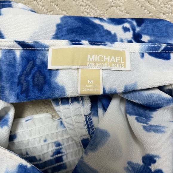 Michael Kors Blue and White blouse women’s size M - Picture 4 of 4